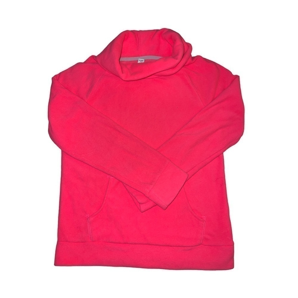 Old Navy Cowl neck fleece. Front pocket. Pink (14)